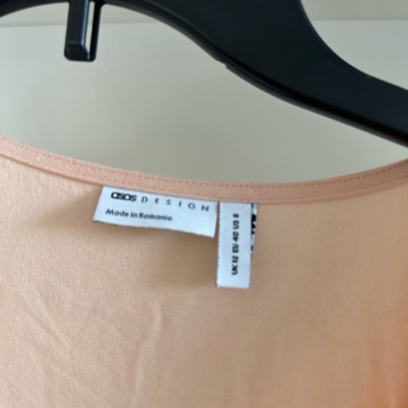 ASOS Peach Peplum Top - Picture 2 of 3